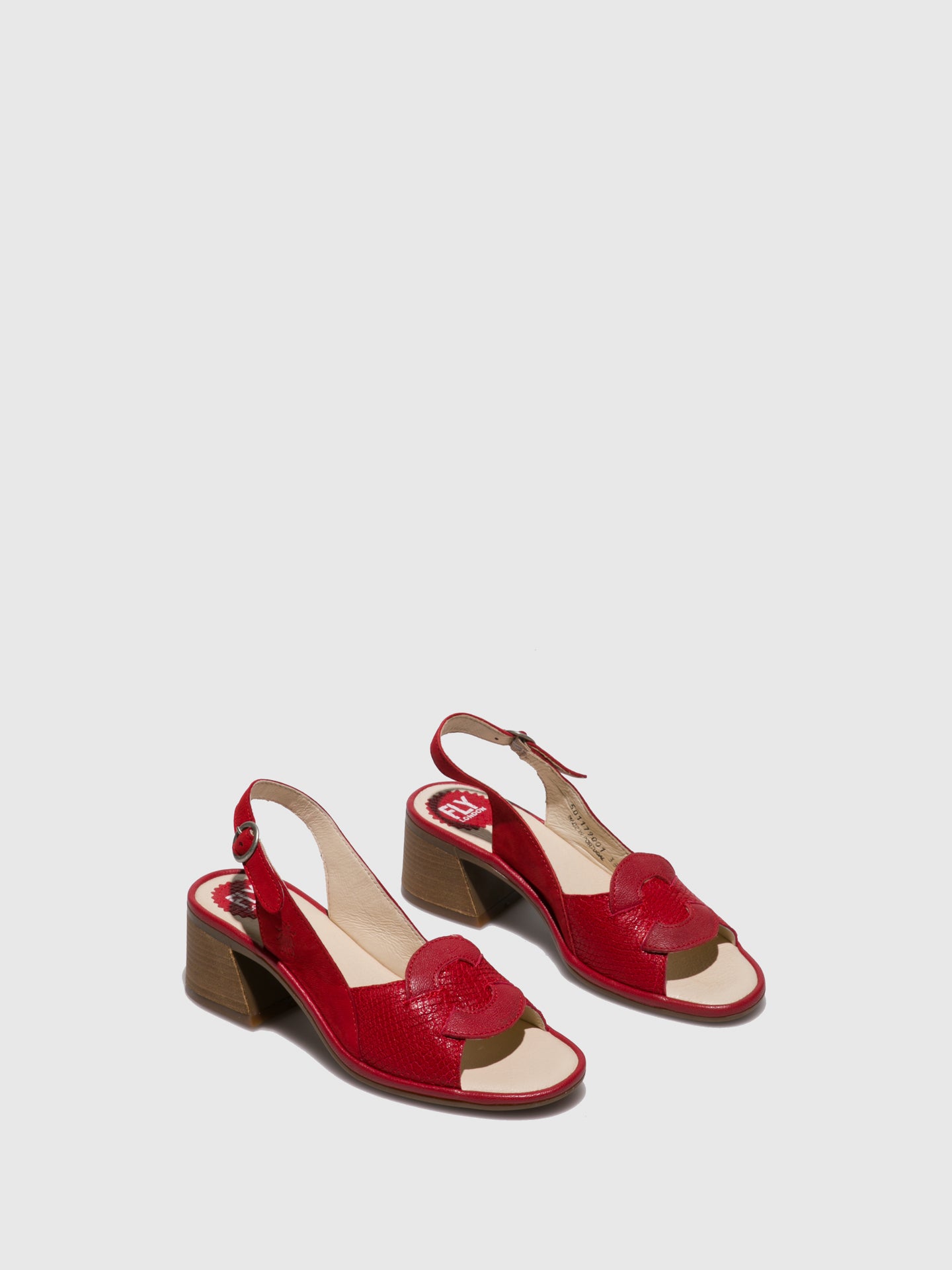 Fly London Sandálias com Tira no Calcanhar LESO179FLY Red